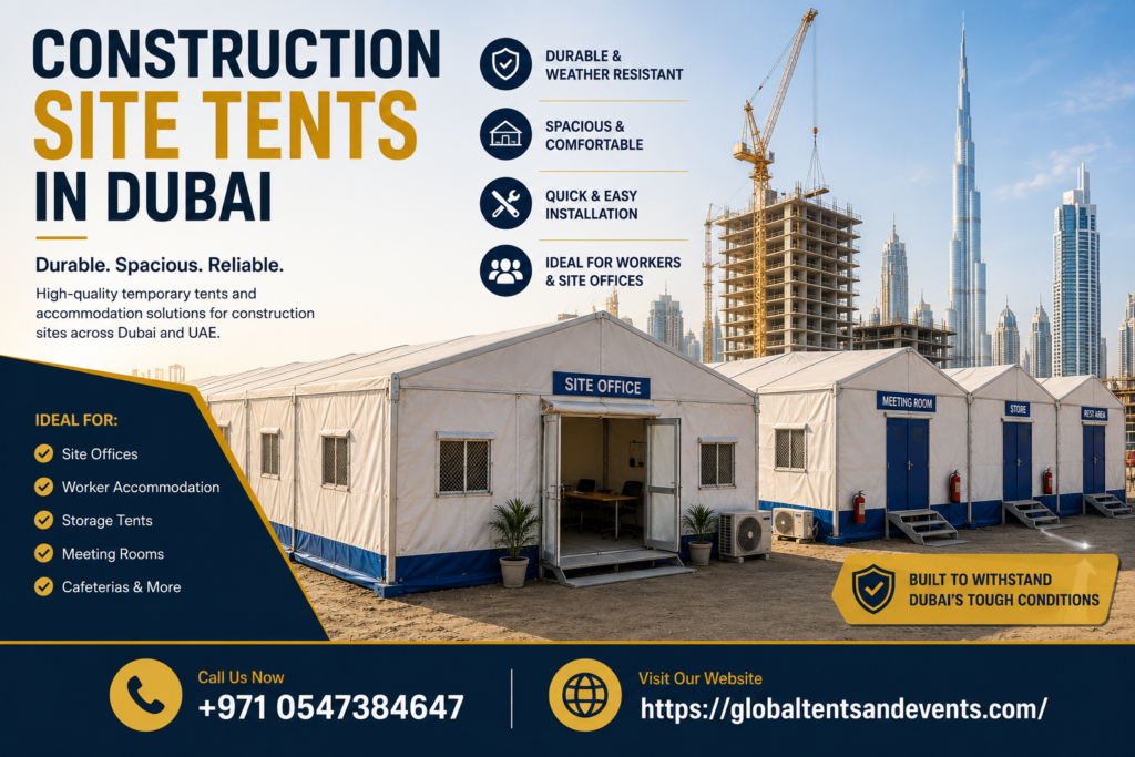 Construction Site Tents in Dubai